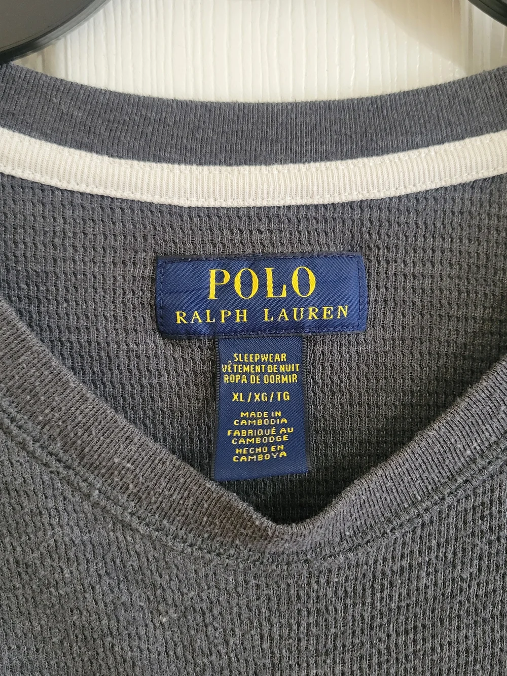 Polo by Ralph Lauren Men's Charcoal Crew Neck T-Shirt
